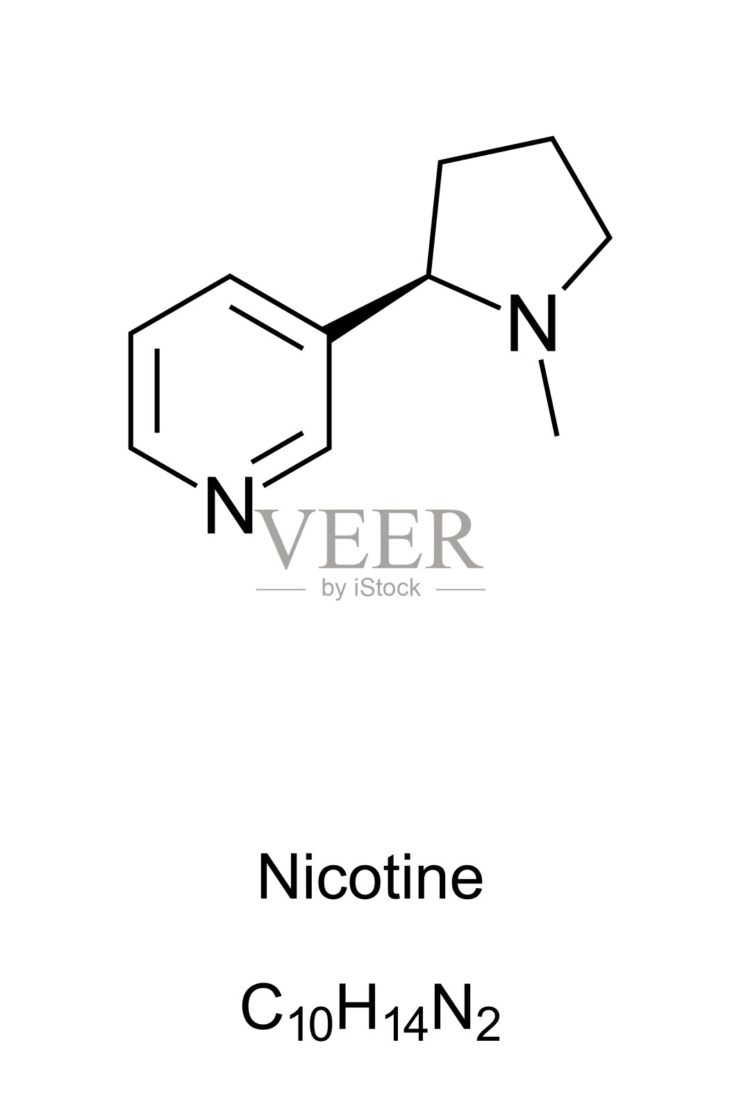 尼古丁分子骨架公式插画图片素材