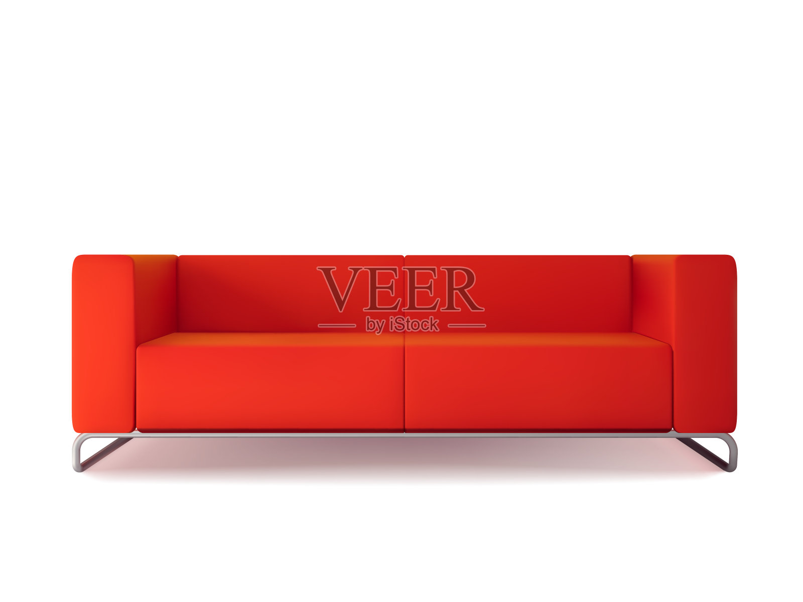 红色的沙发设计元素图片