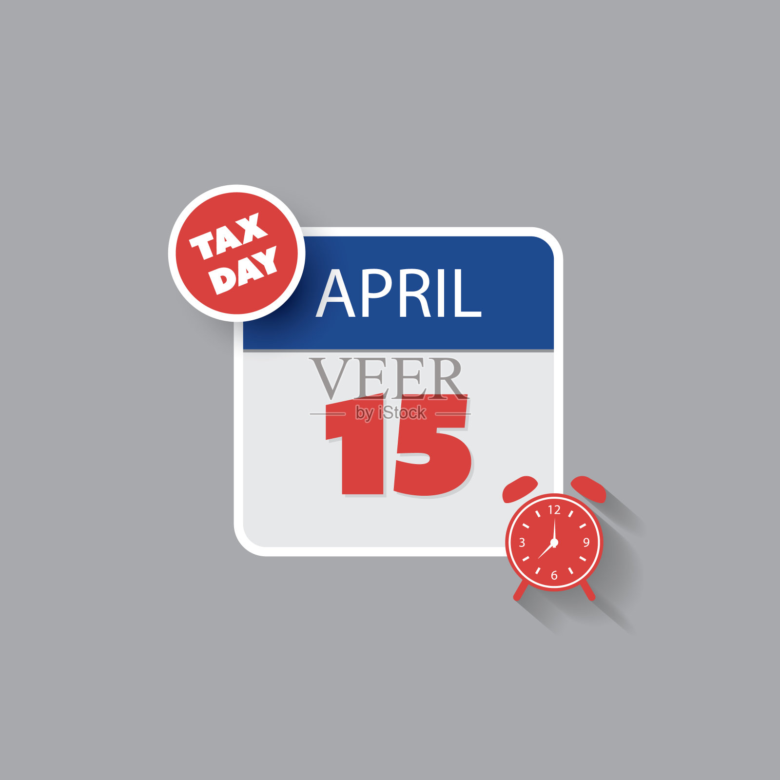 美国税务日概念-日历设计模板2020设计模板素材