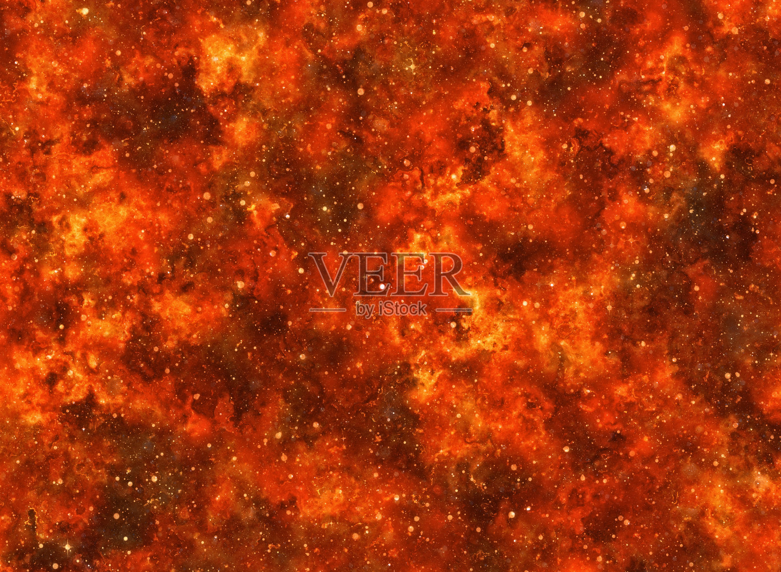 明亮的爆炸火焰在太空恒星的背景上爆炸照片摄影图片