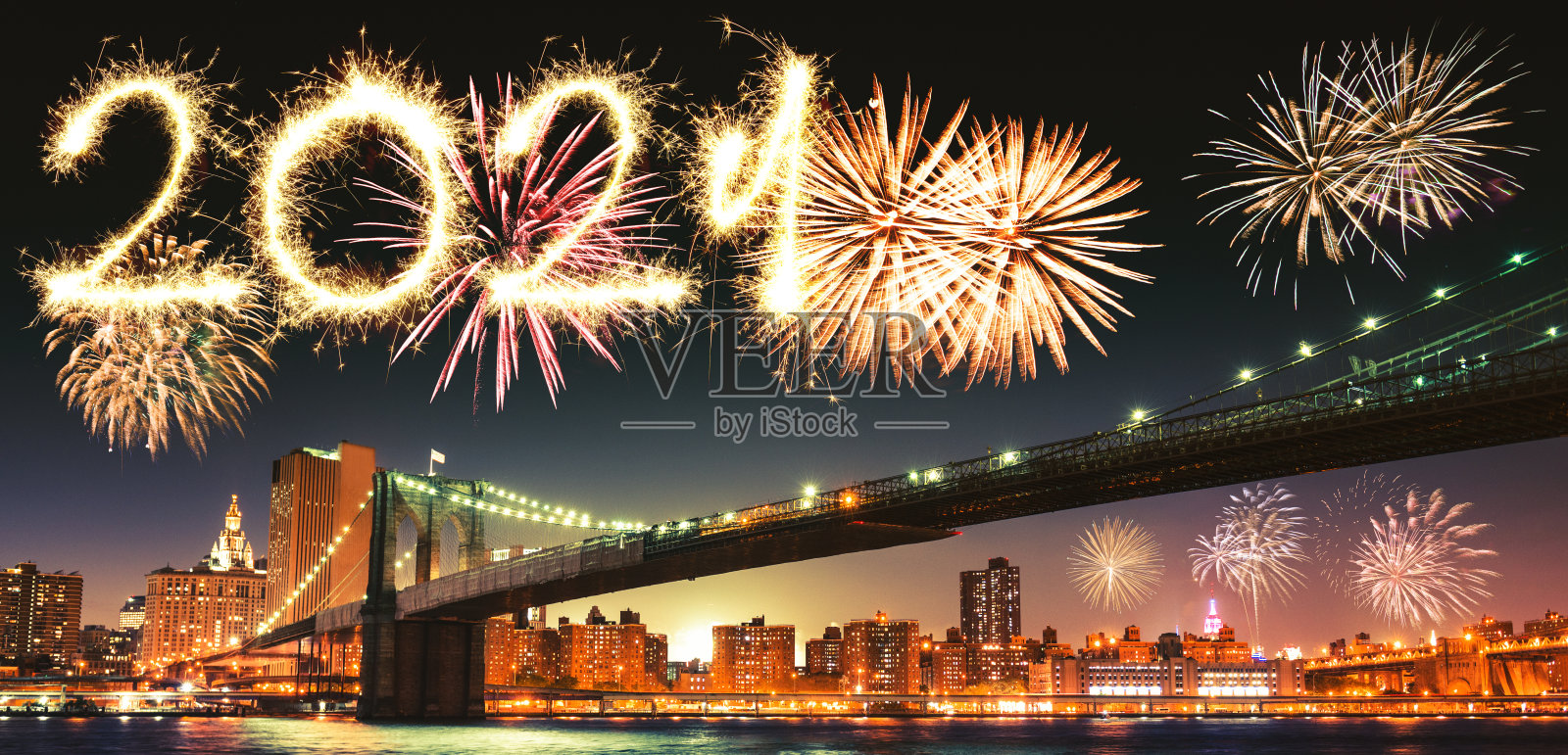 纽约的新年庆祝活动照片摄影图片
