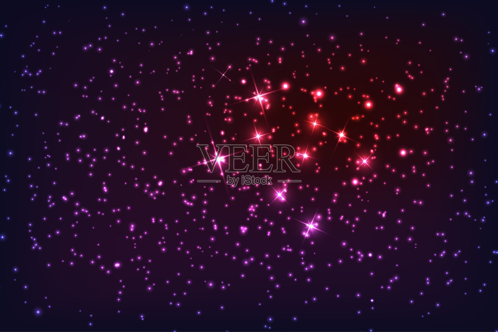 宇宙恒星背景。宇宙星系背景星尘和明亮闪亮的恒星。矢量插图为您的设计插画图片素材