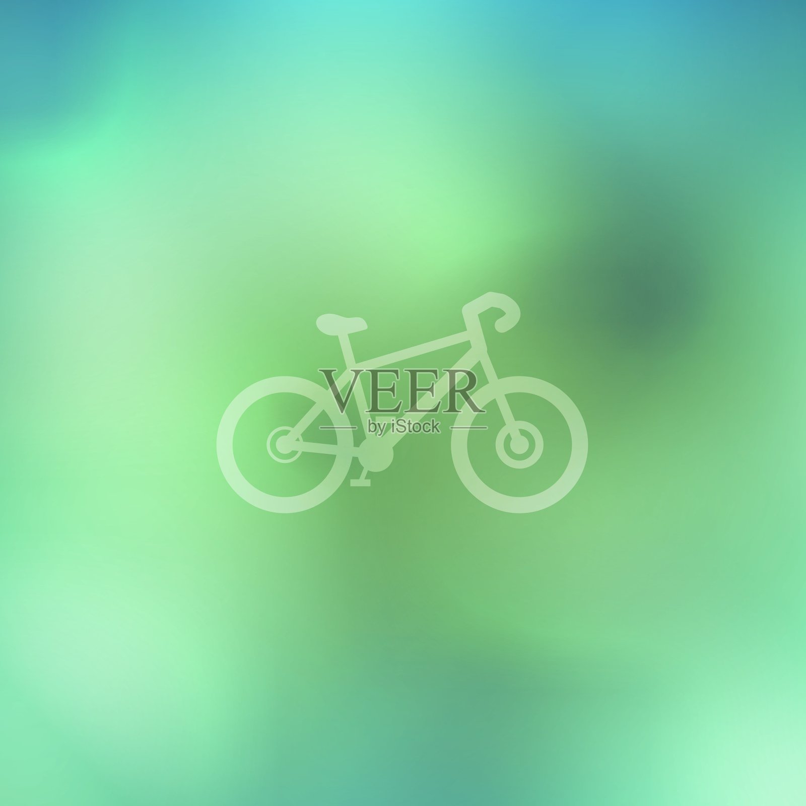 抽象背景上的自行车插画图片素材