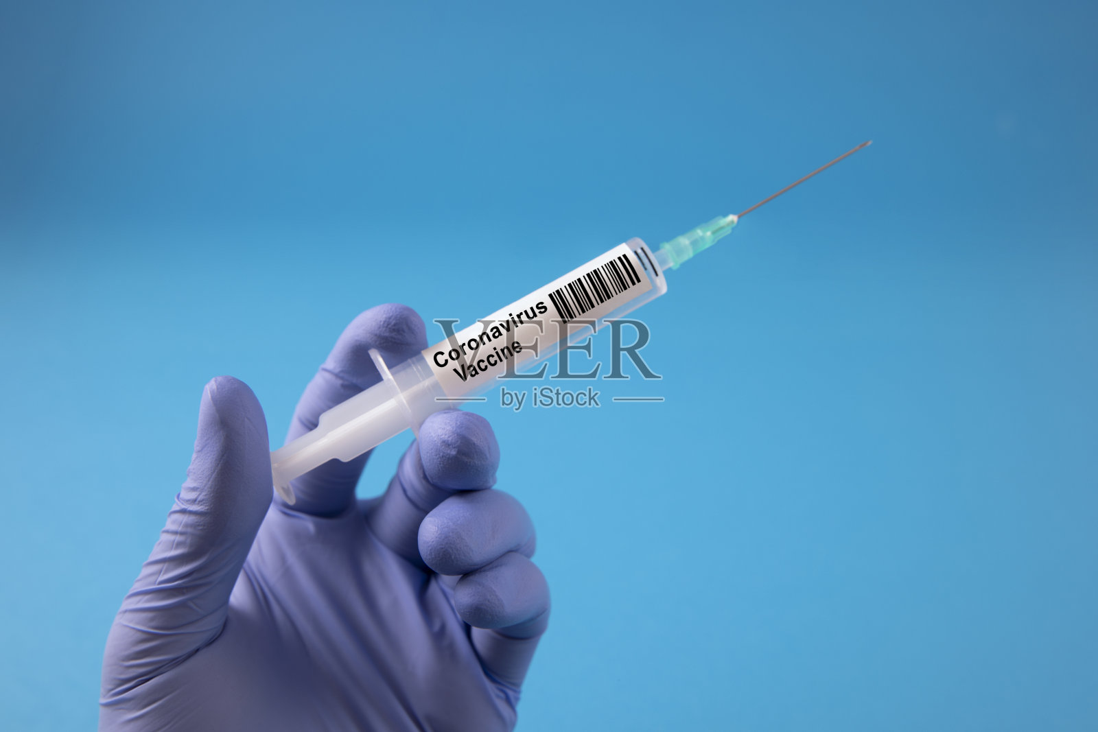 新型冠状病毒疫苗注射器照片摄影图片