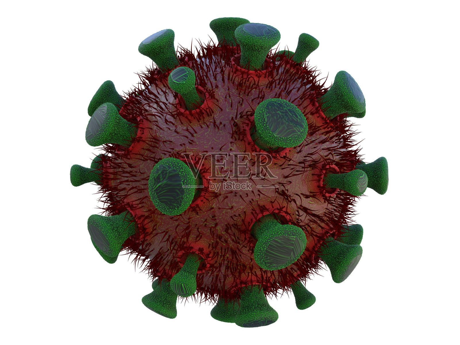 新型冠状病毒肺炎呼吸道冠状病毒2019-ncov流感病原体。大流行。3 d照片摄影图片