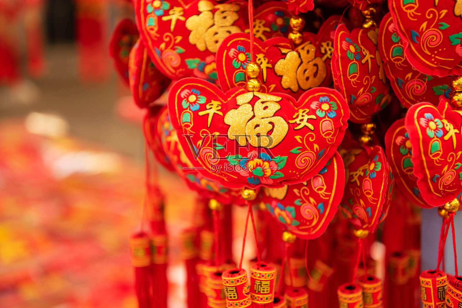 中国传统的春节装饰品照片摄影图片