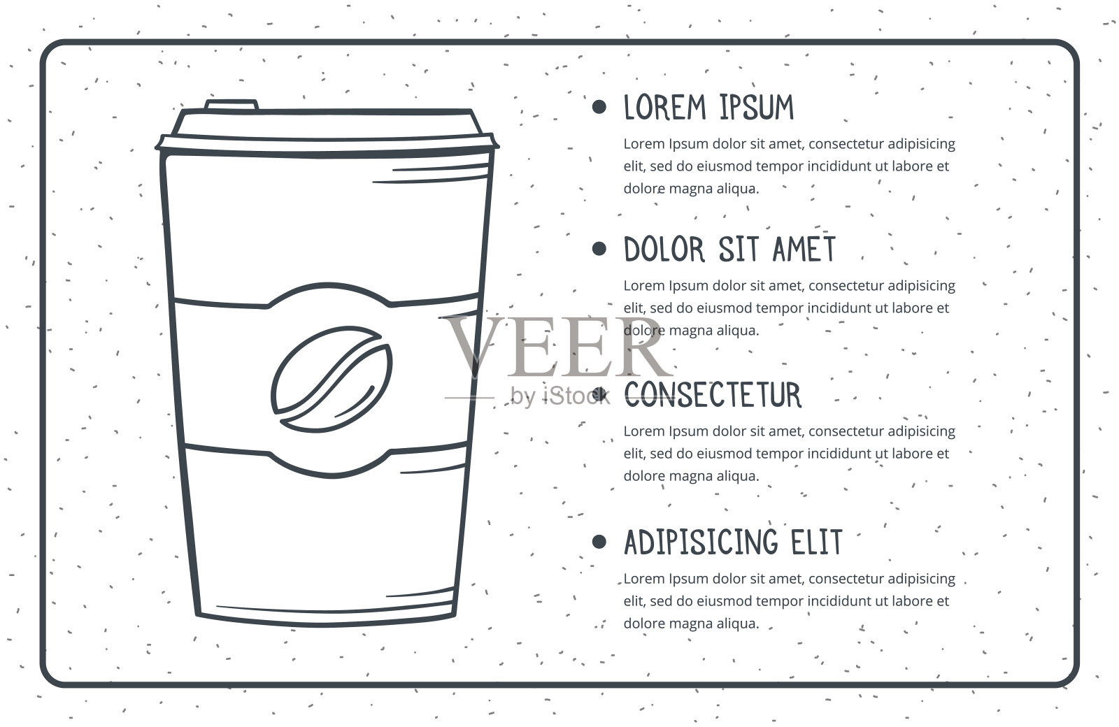 HandDrawn咖啡杯插画图片素材