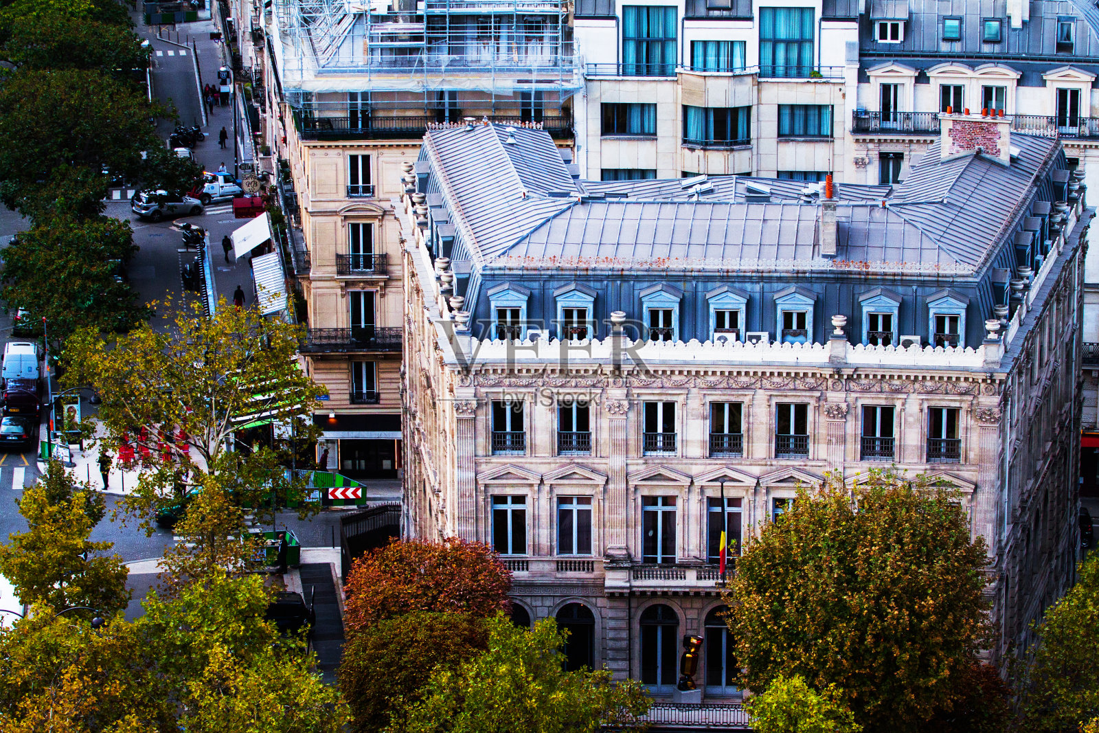 巴黎城市公寓照片摄影图片