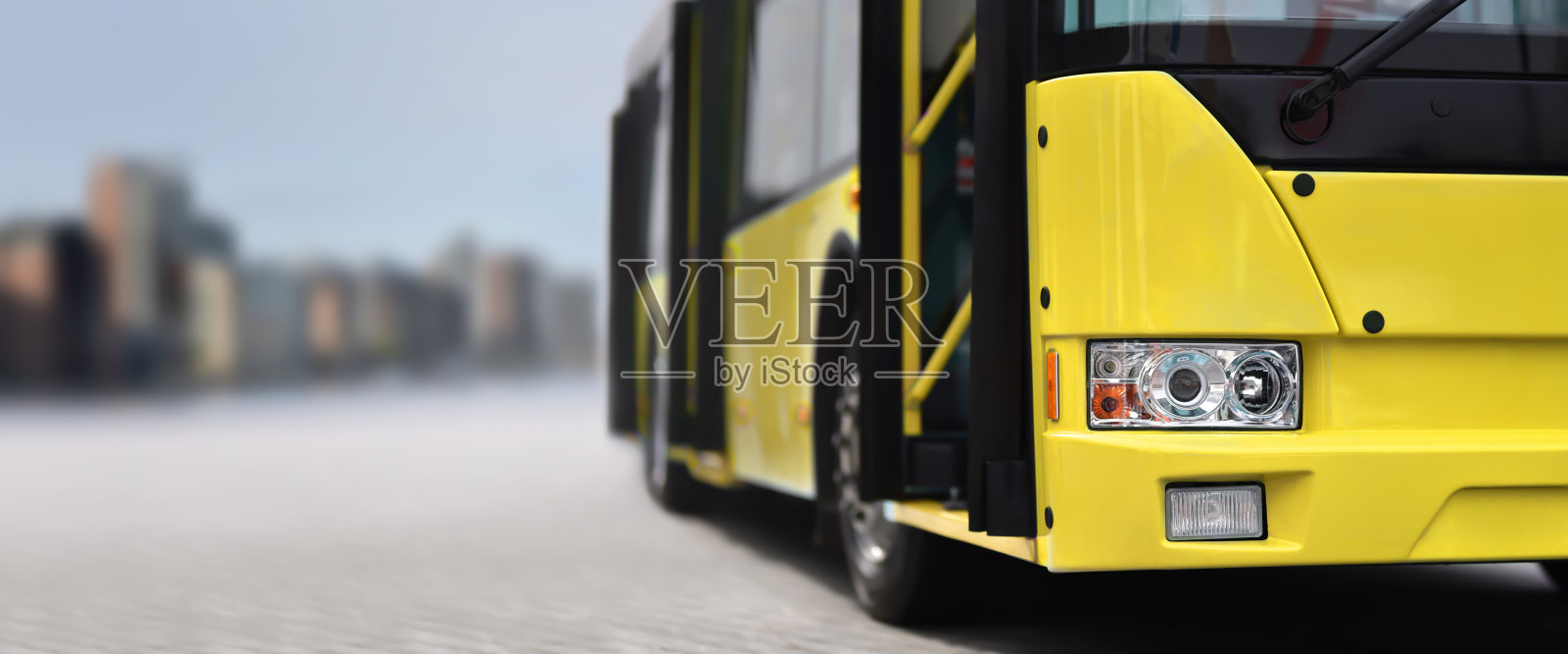 黄色的公交车照片摄影图片