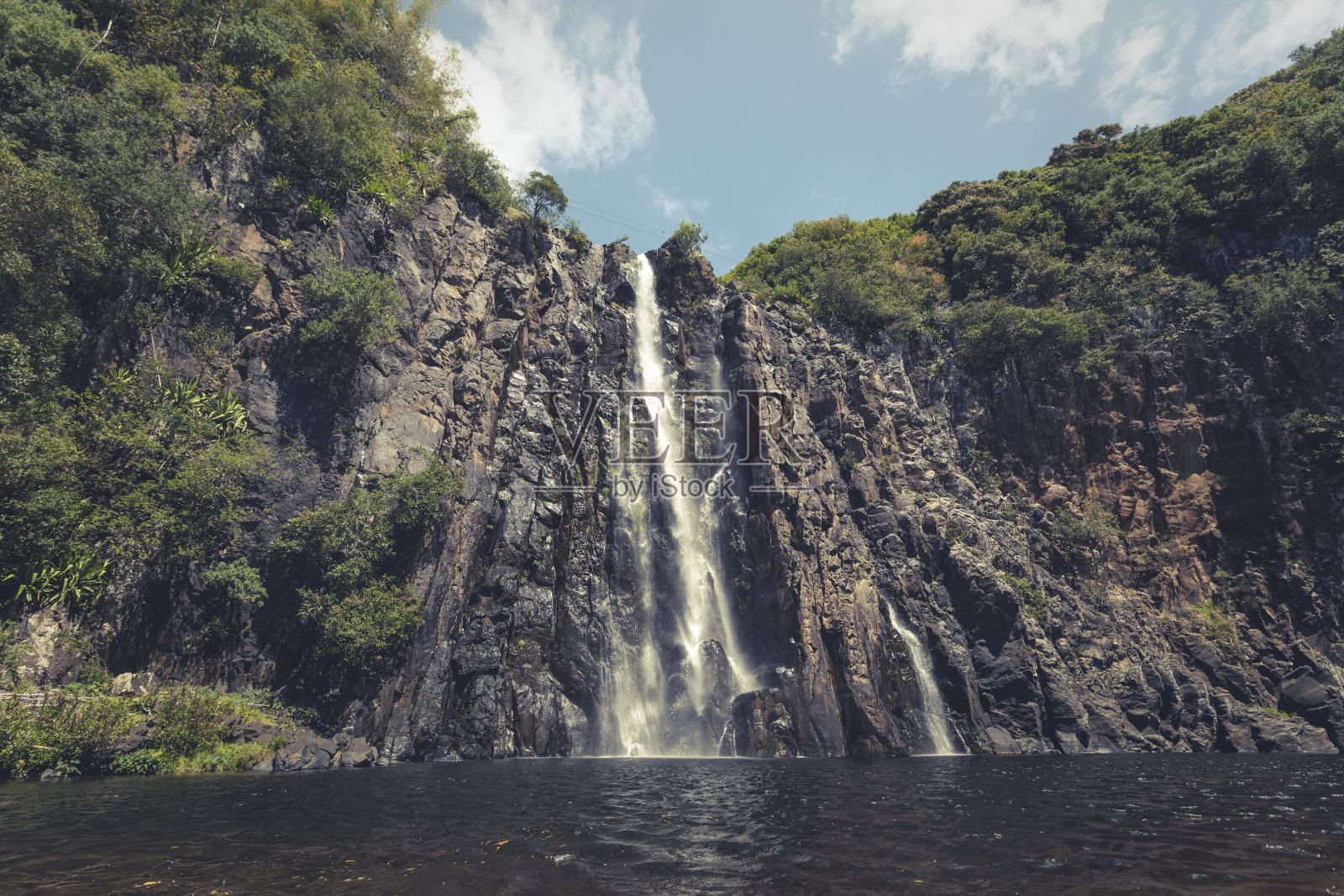 瀑布,留尼汪岛照片摄影图片