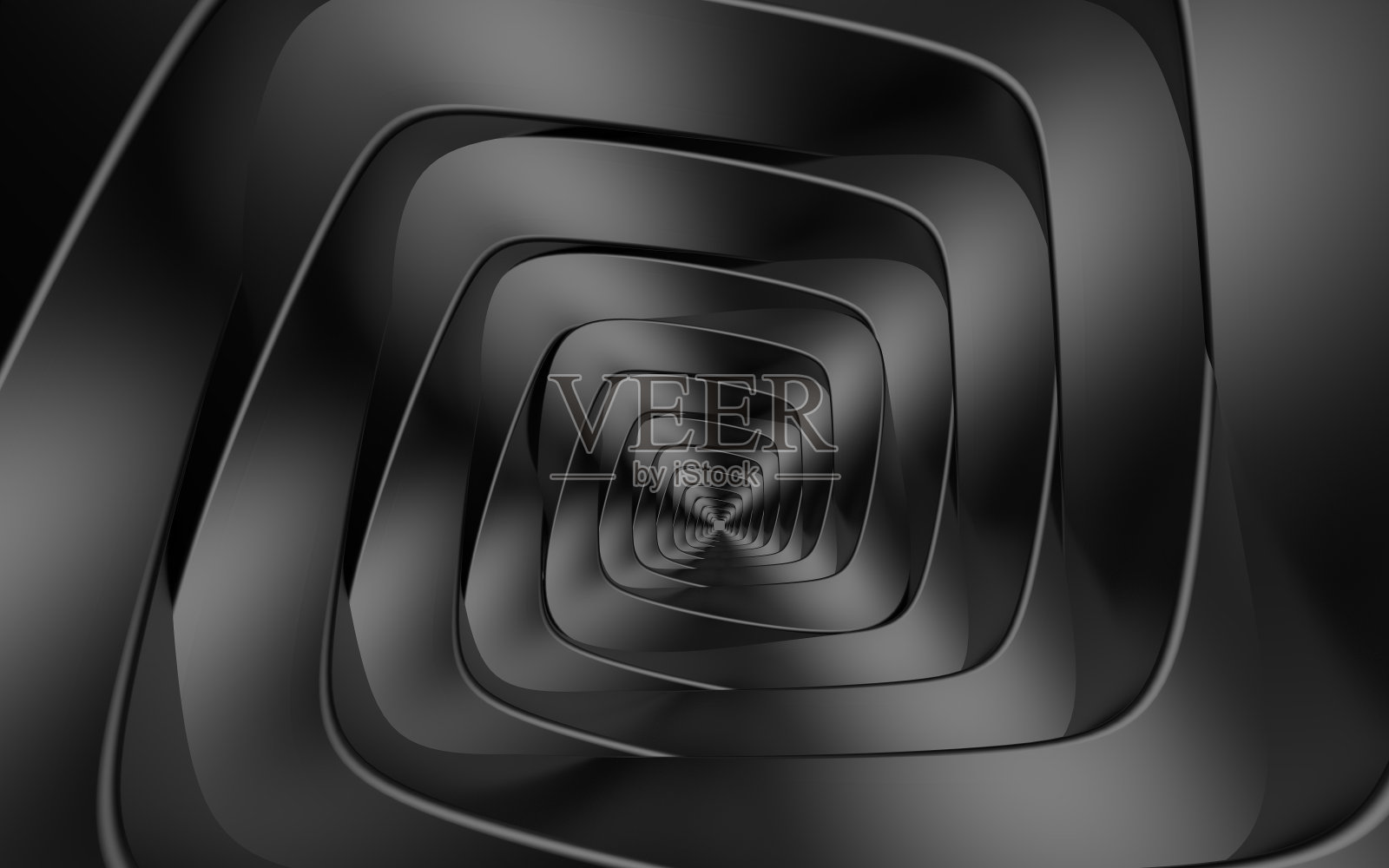 由菱形旋转的深灰色螺旋状的光学错觉照片摄影图片