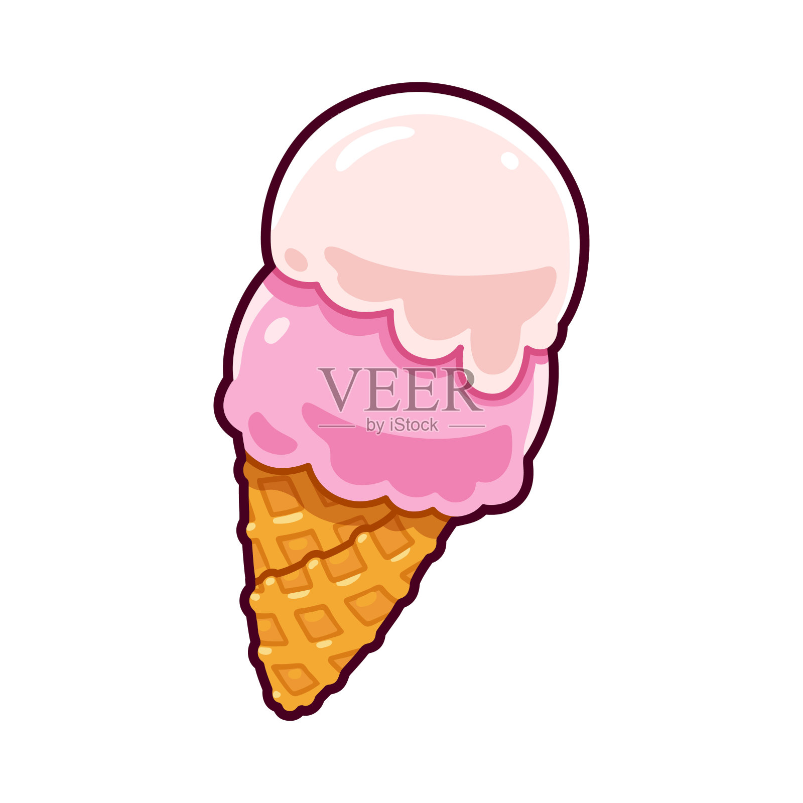 卡通冰淇淋设计元素图片