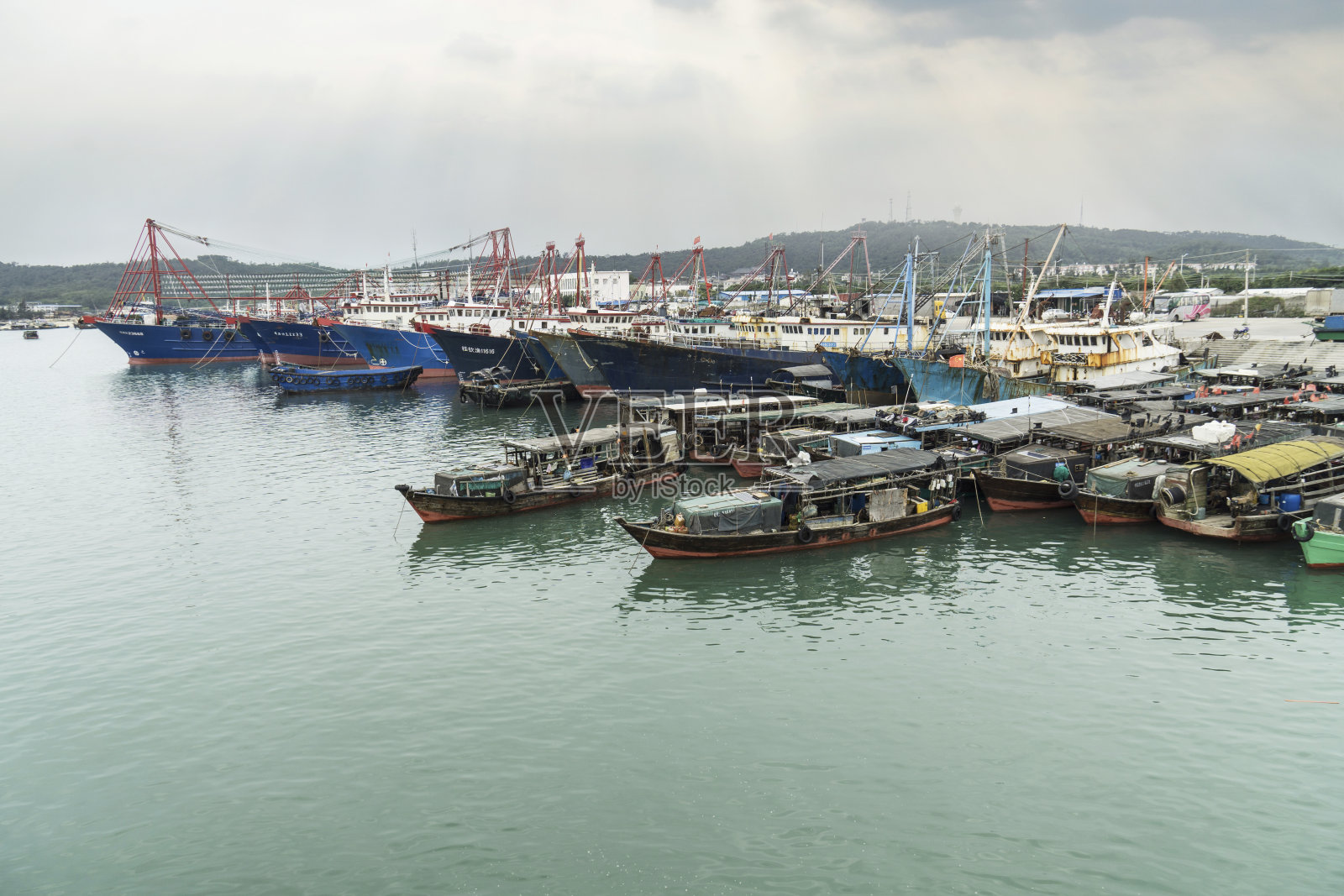 中国浙江省的一个渔港照片摄影图片