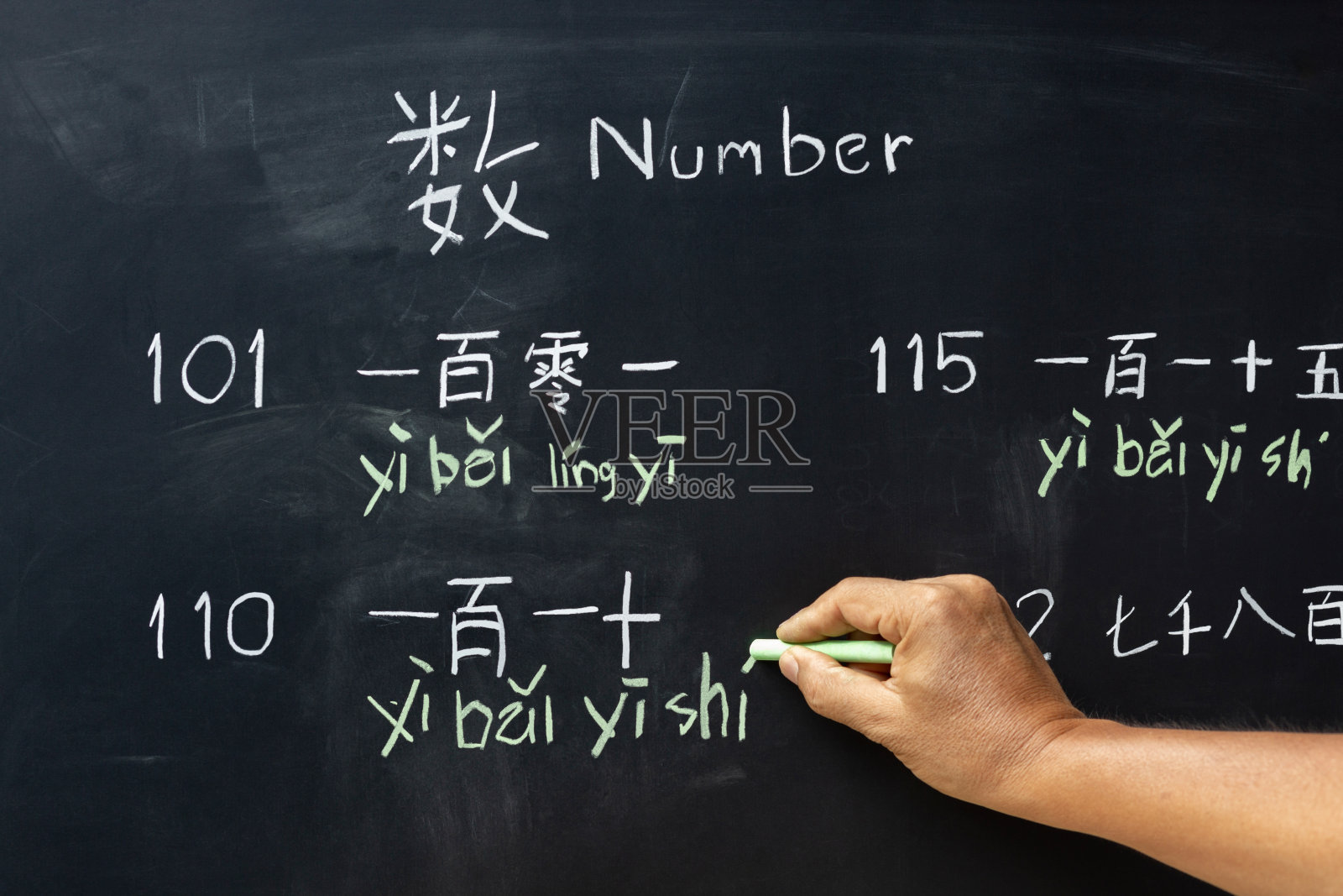 在课堂上学习汉语拼音。照片摄影图片