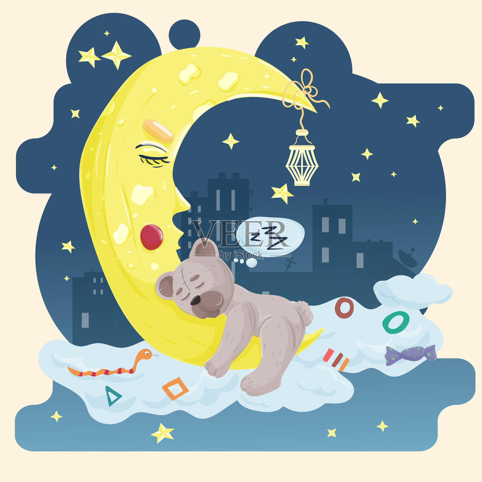 可爱的卡通玩具熊睡觉. 毛毯和枕头 向量例证. 插画 包括有 童年, 容忍, 喜悦, 毛皮, 夹子, 愉快 - 190629722