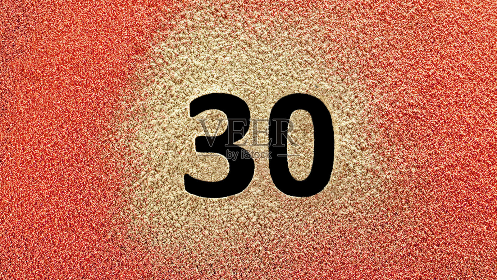 “30号”的特写出现在彩色尘埃中照片摄影图片