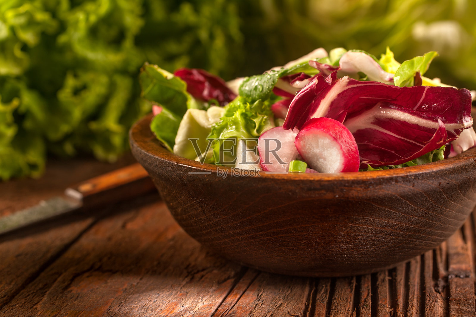 新鲜健康的时令蔬菜沙拉照片摄影图片