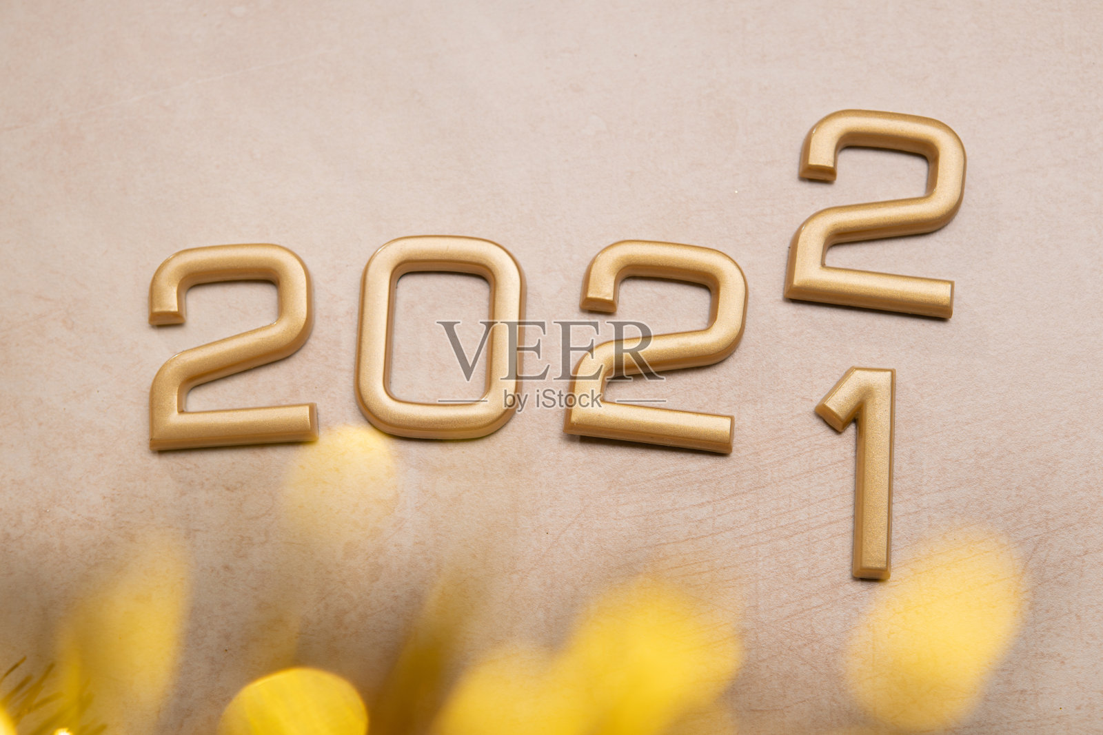 黄金2022号，新年快乐照片摄影图片