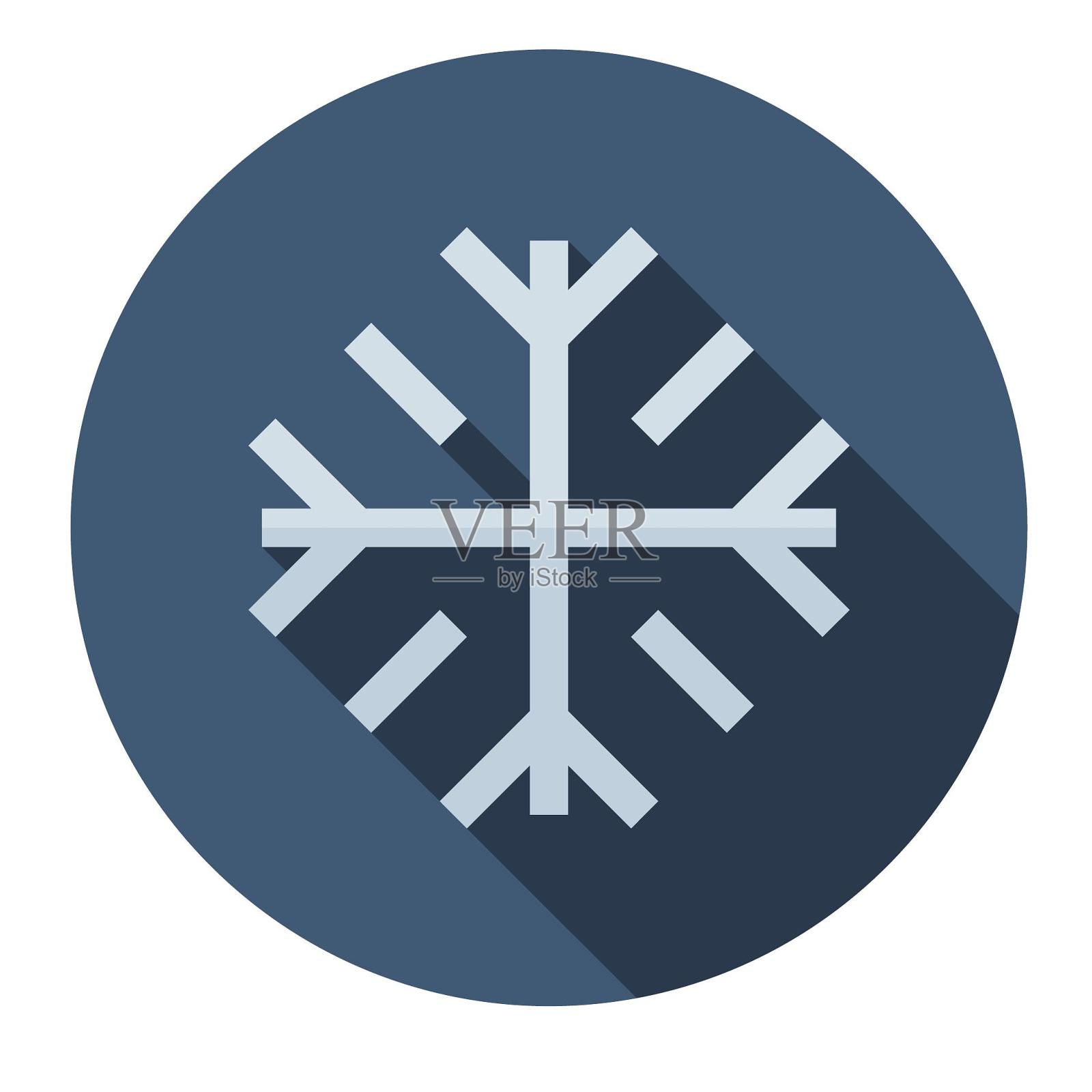 icon天气雪图标元素设计元素图片