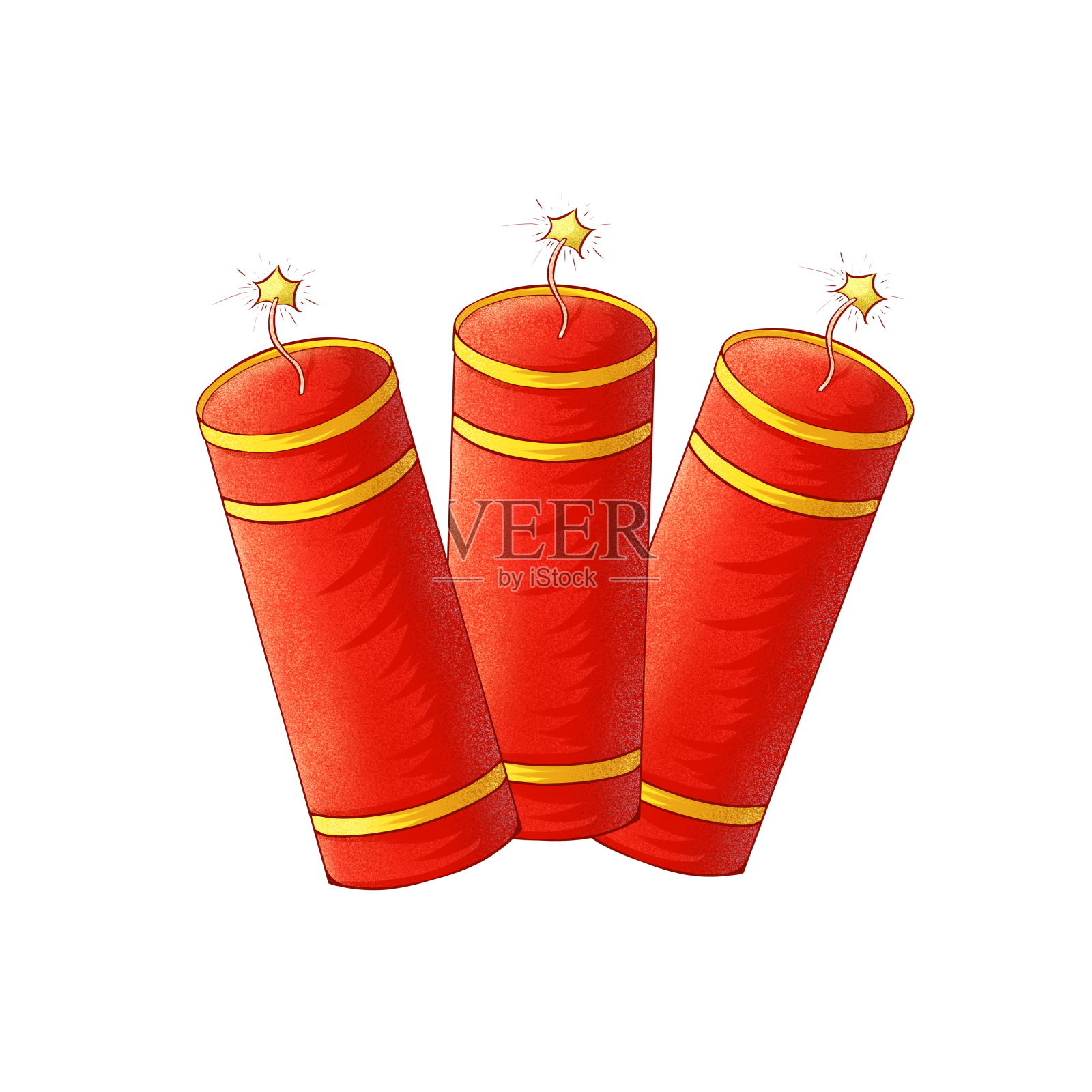 新年红色鞭炮装饰图片素材免费下载 - 觅知网