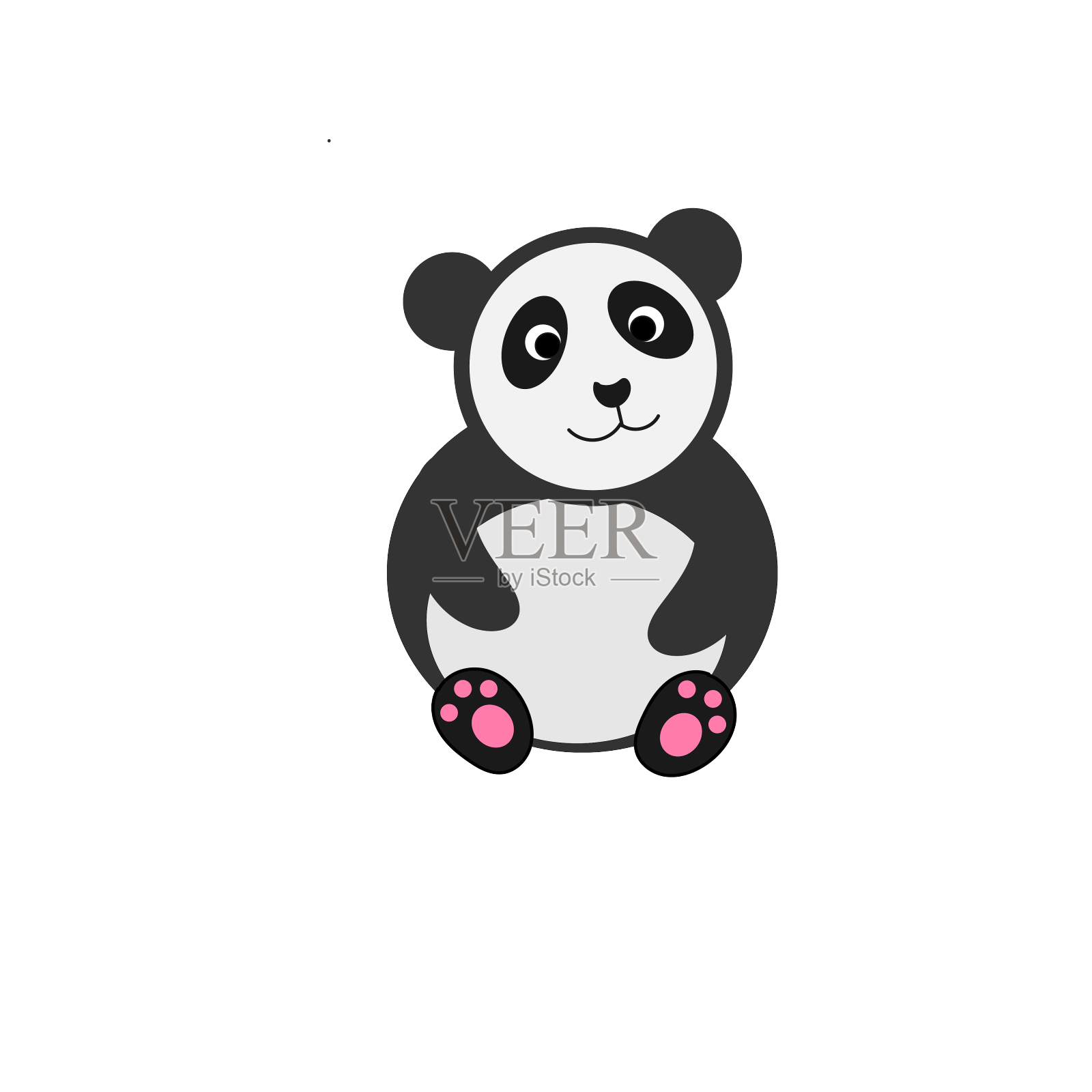 可爱卡通熊猫设计元素图片