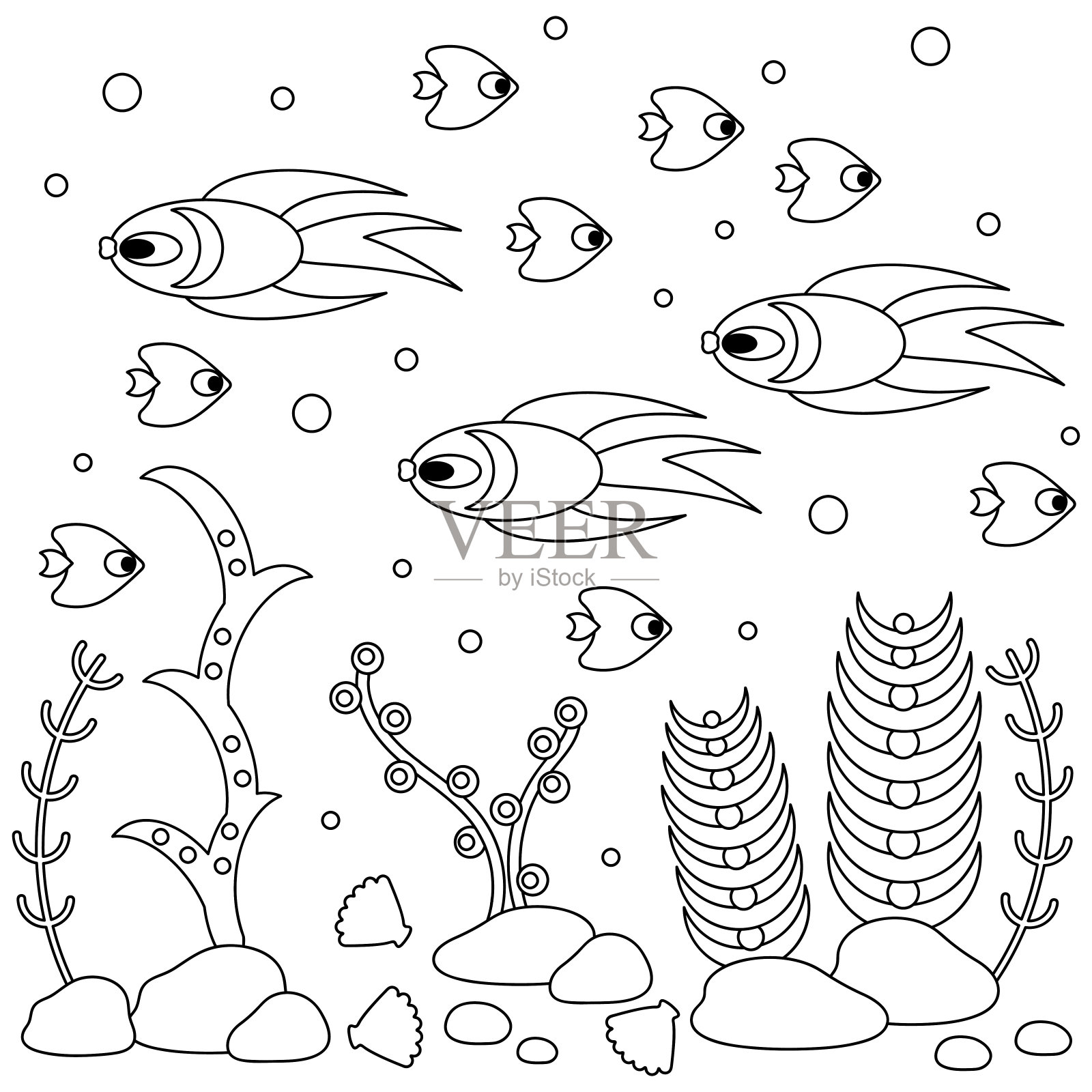 【大图】海洋生物简笔画_简笔画_太平洋亲子网