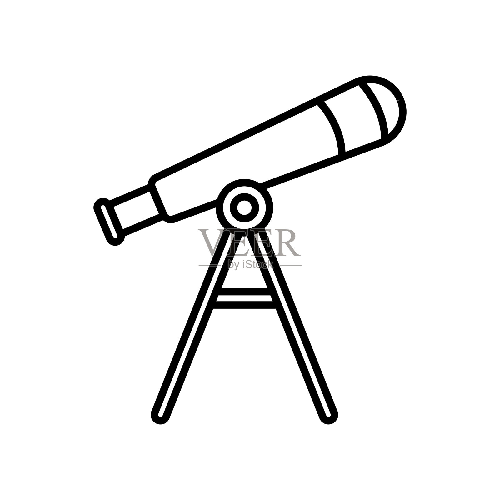 望远镜图标。插画图片素材_ID:159949070-Veer图库