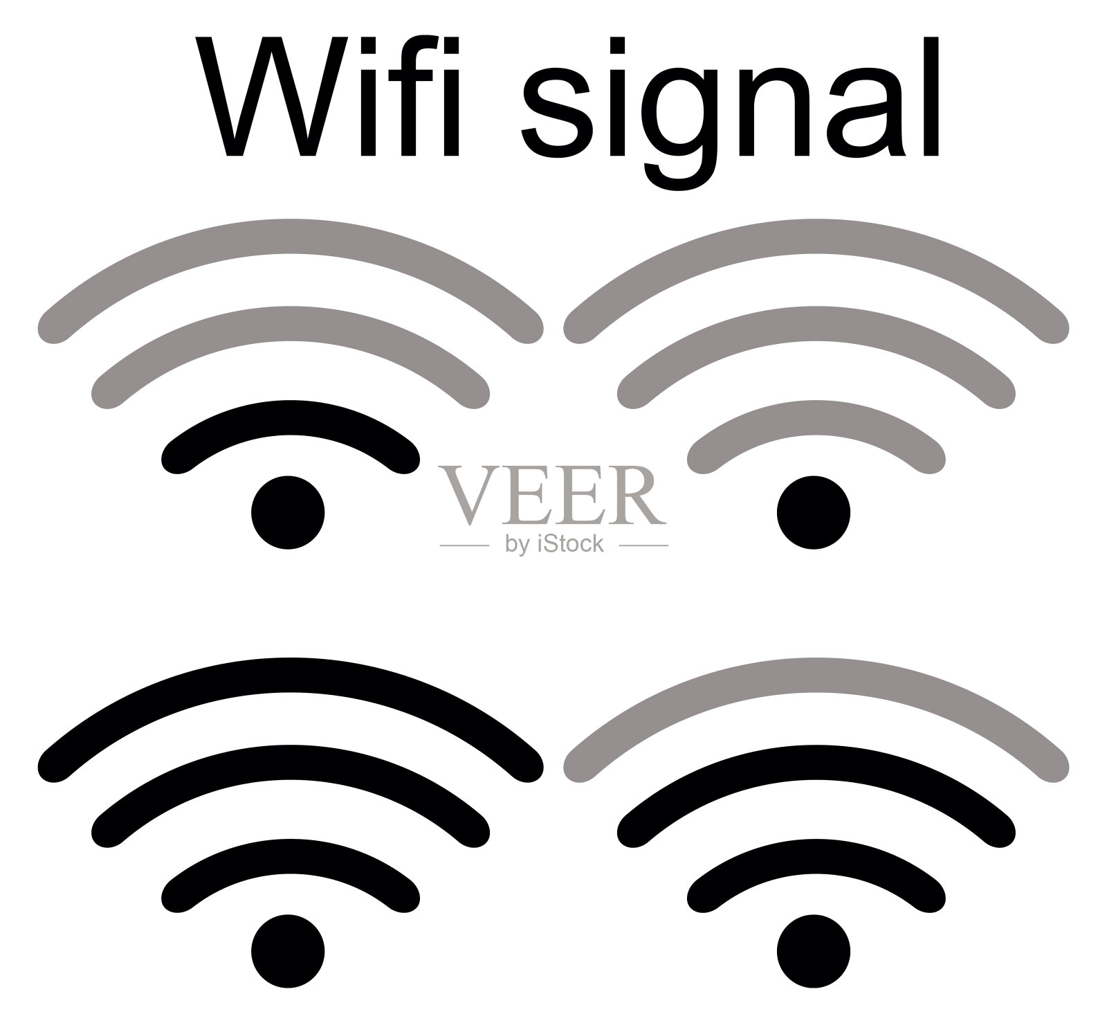 wifi信号元素图片素材免费下载 - 觅知网