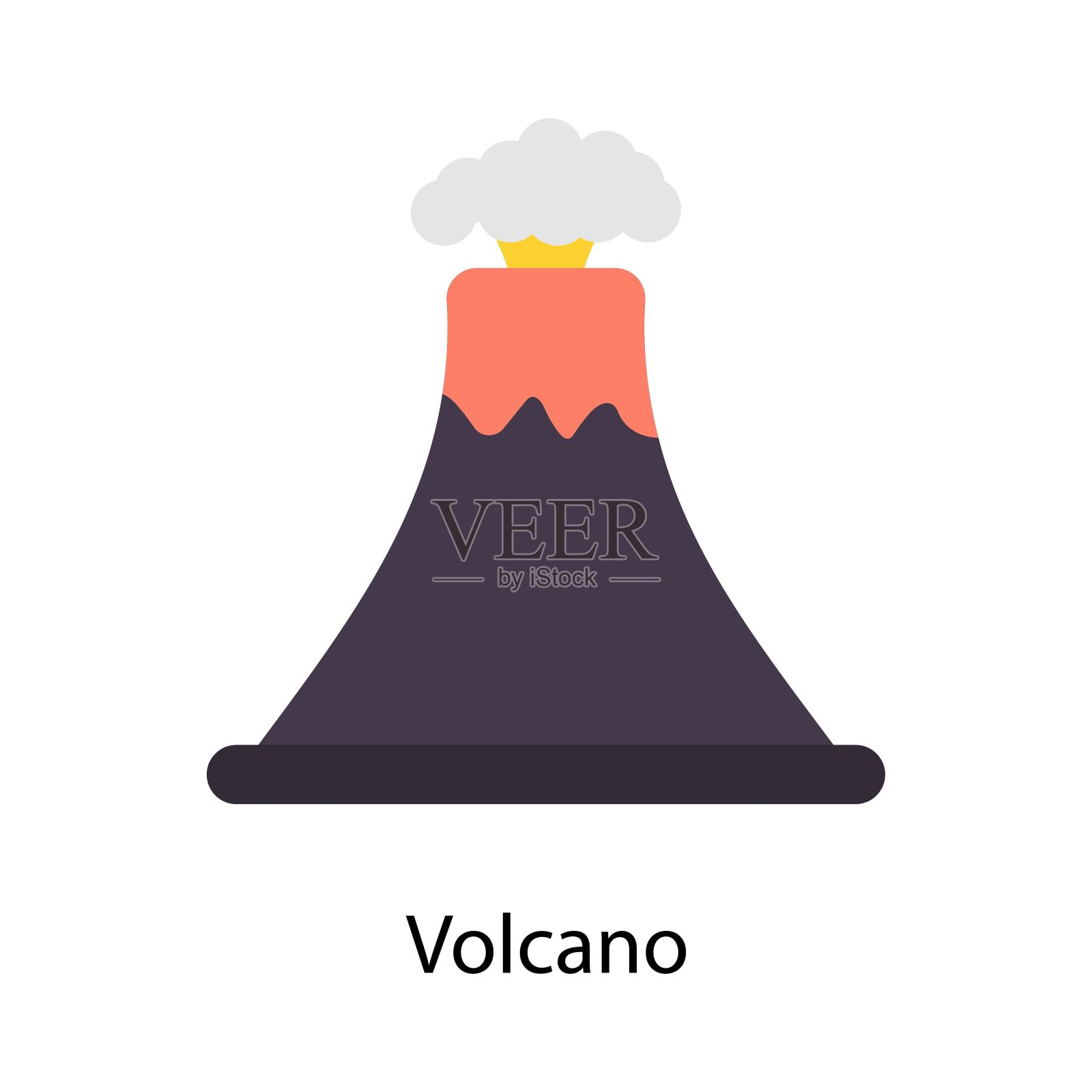 火山的矢量草图插画图片素材_ID:138433988-Veer图库