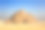 埃及开罗的蓝天映衬着吉萨金字塔素材图片