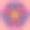 粉红背景上的蓝紫曼陀罗。素材图片