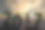 2017年日落时分站在山上的人的剪影素材图片