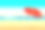 美丽的海滩。海岸的日落或黎明。沙滩上有一把红色的雨伞。太阳在海上落下。传单的背景，传单，沙滩派对的邀请函。夏季横幅背景素材图片