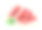两块成熟的红西瓜和薄荷叶。新鲜的夏季的概念。水彩手绘插图，孤立的白色背景素材图片
