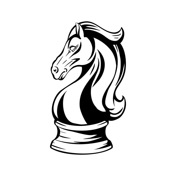 国际象棋黑马符号图片