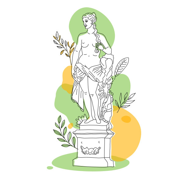 希腊女神雕像 动漫图片