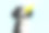 滑稽的狗庆祝生日或嘉年华戴黄色派对帽。孤立在蓝色背景。素材图片