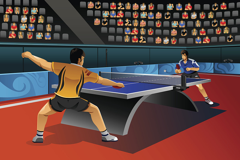 男子乒乓球比赛图片下载